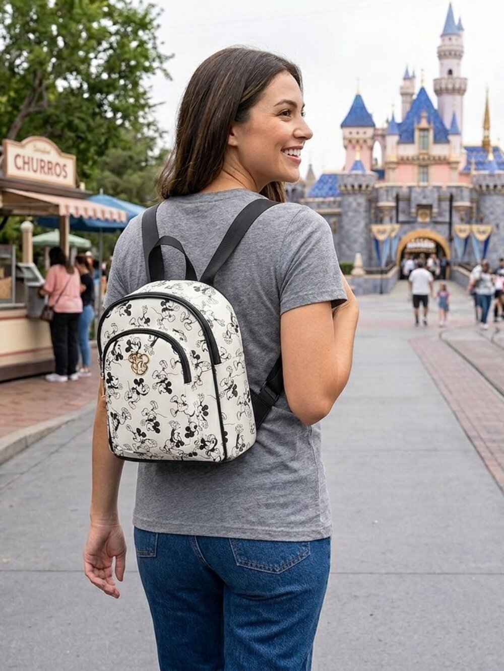 Disney Classic Mickey Mouse Print Mini Backpack